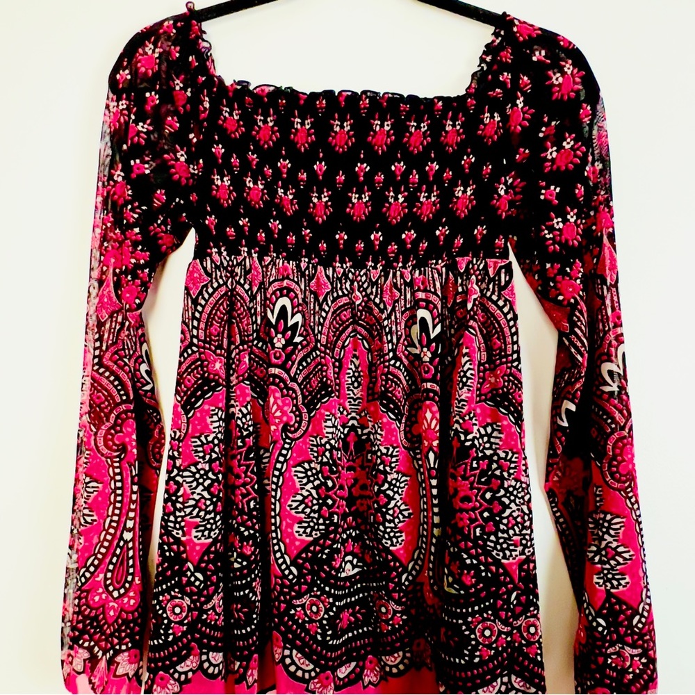 Whimsigoth 90s Boho Micro Mini Dress